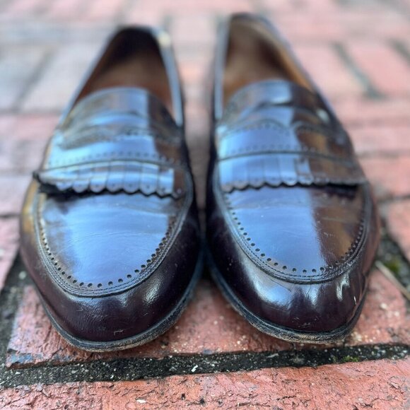 Cole Haan Men’s Burgundy Leather Penny Loafers Size 11.5 D